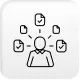 Fragmented and siloed data icon